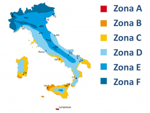 Zone climatiche in Italia